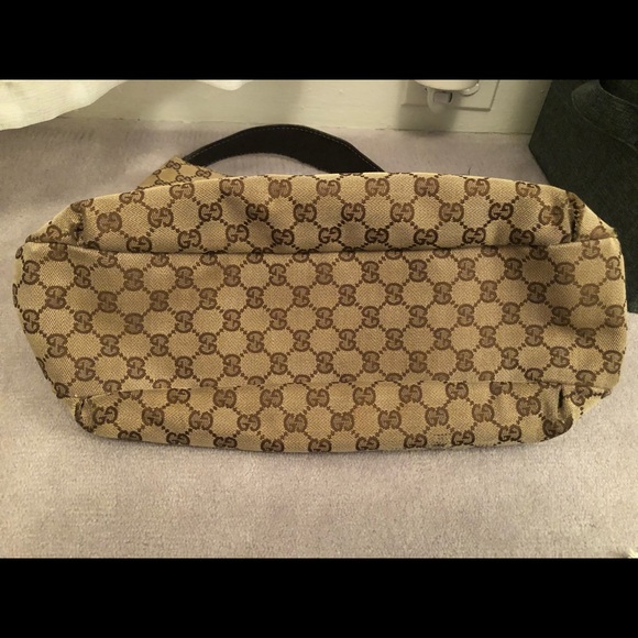 **Authentic Vintage**  GUCCI Logo Web Hobo Bag - Picture 8 of 8
